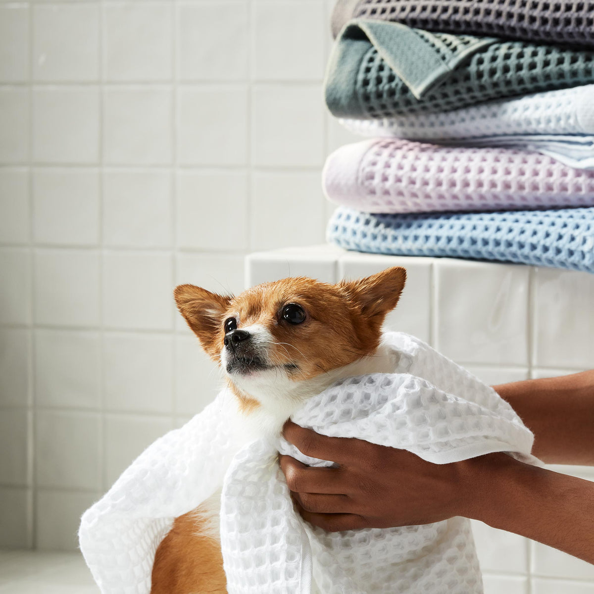 Dreamweave Waffle Bath Towels Set of 2 T4