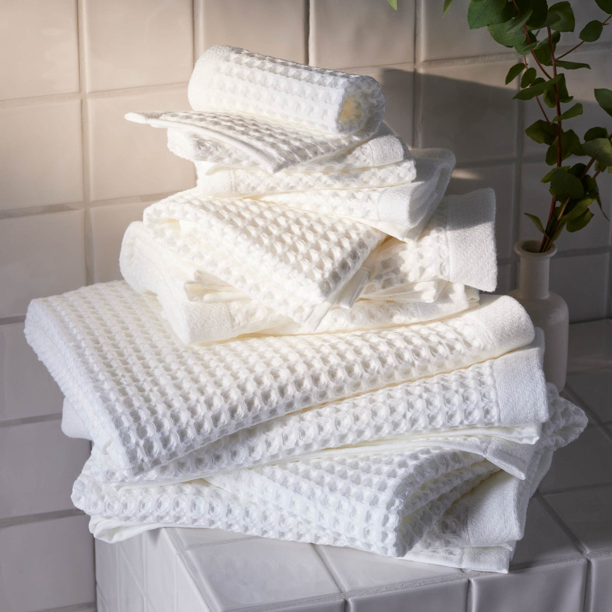 Dreamweave Waffle Bath Towels Set of 2 T4