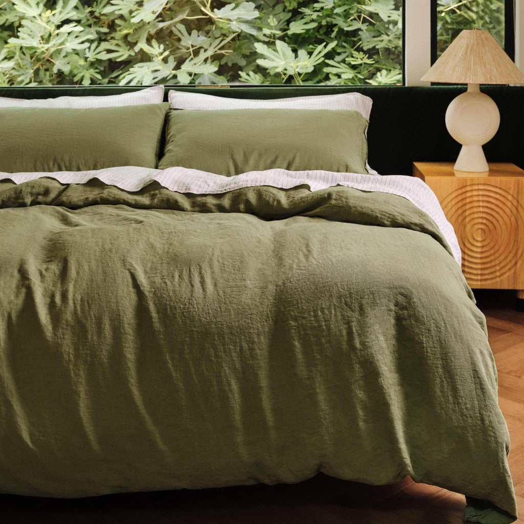 Washed European Linen Duvet Set P0