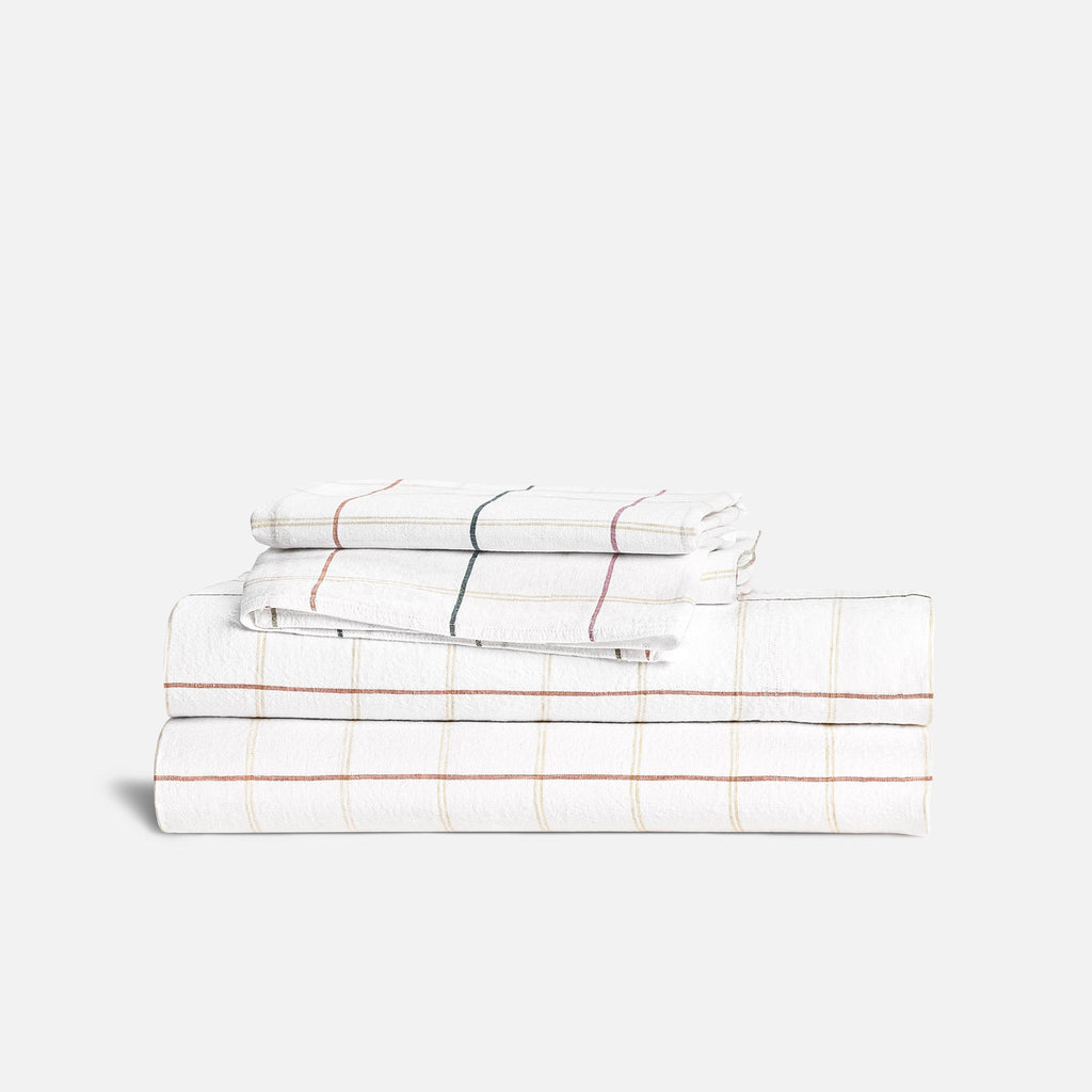 Washed European Linen Core Sheet Set E1