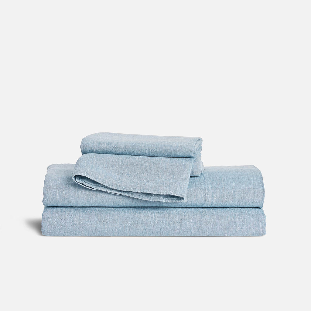 Washed European Linen Core Sheet Set E1