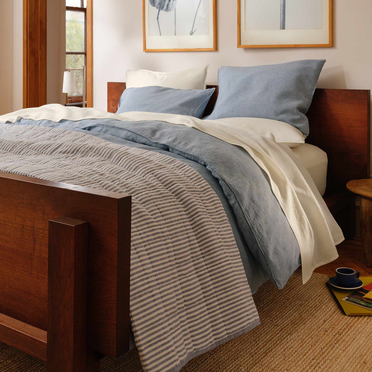 Washed European Linen Core Sheet Set Y4