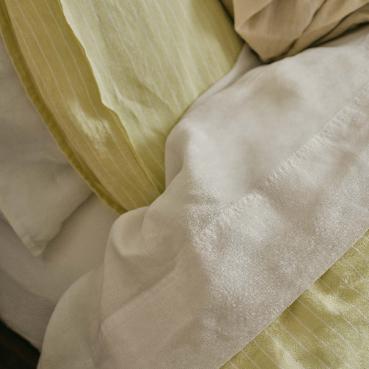 Washed European Linen Core Sheet Set Y4