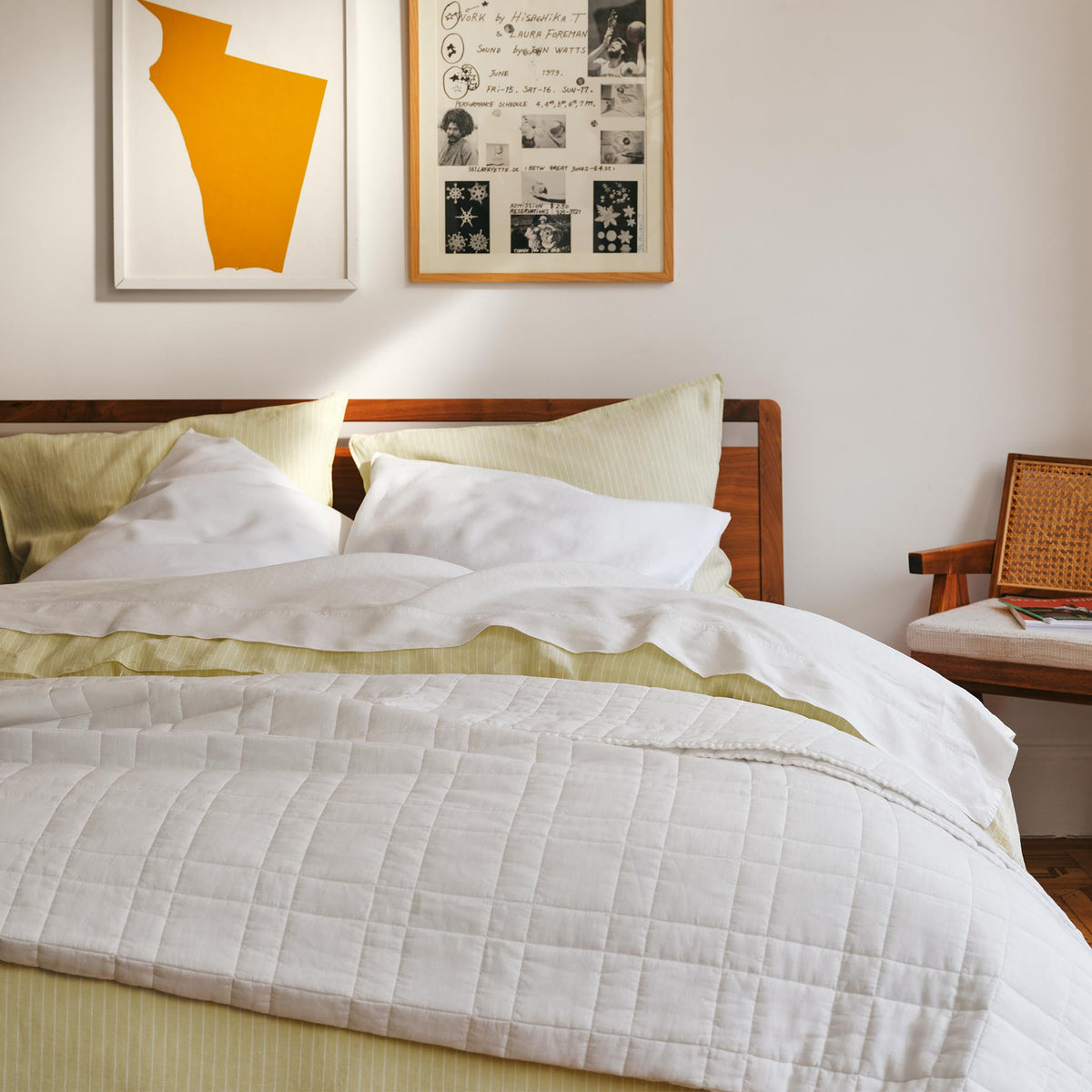 Washed European Linen Core Sheet Set E1