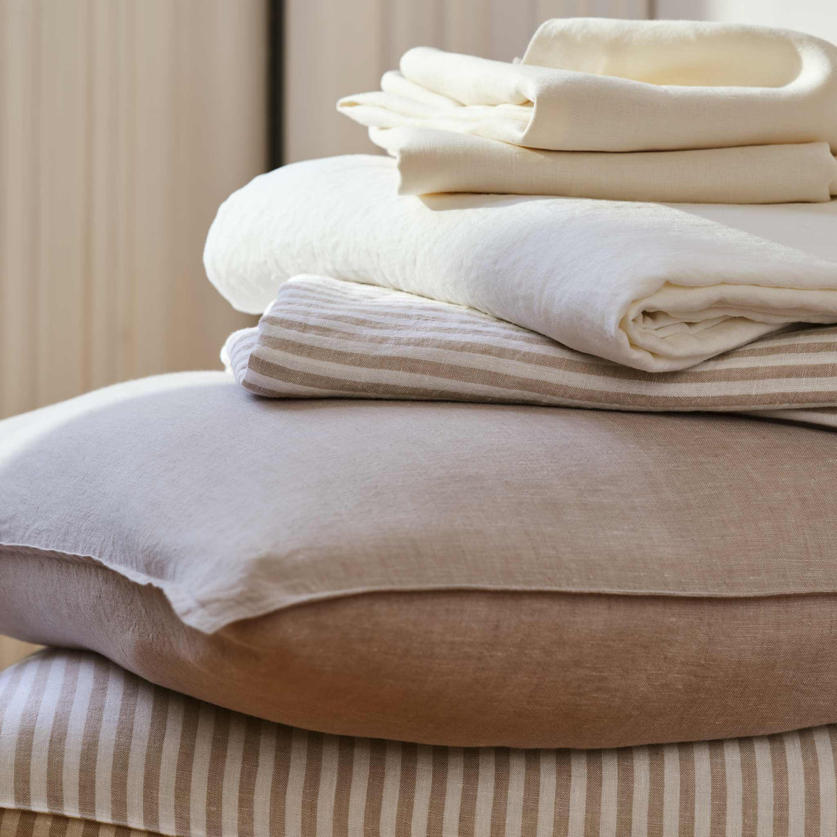 Washed European Linen Core Sheet Set E1