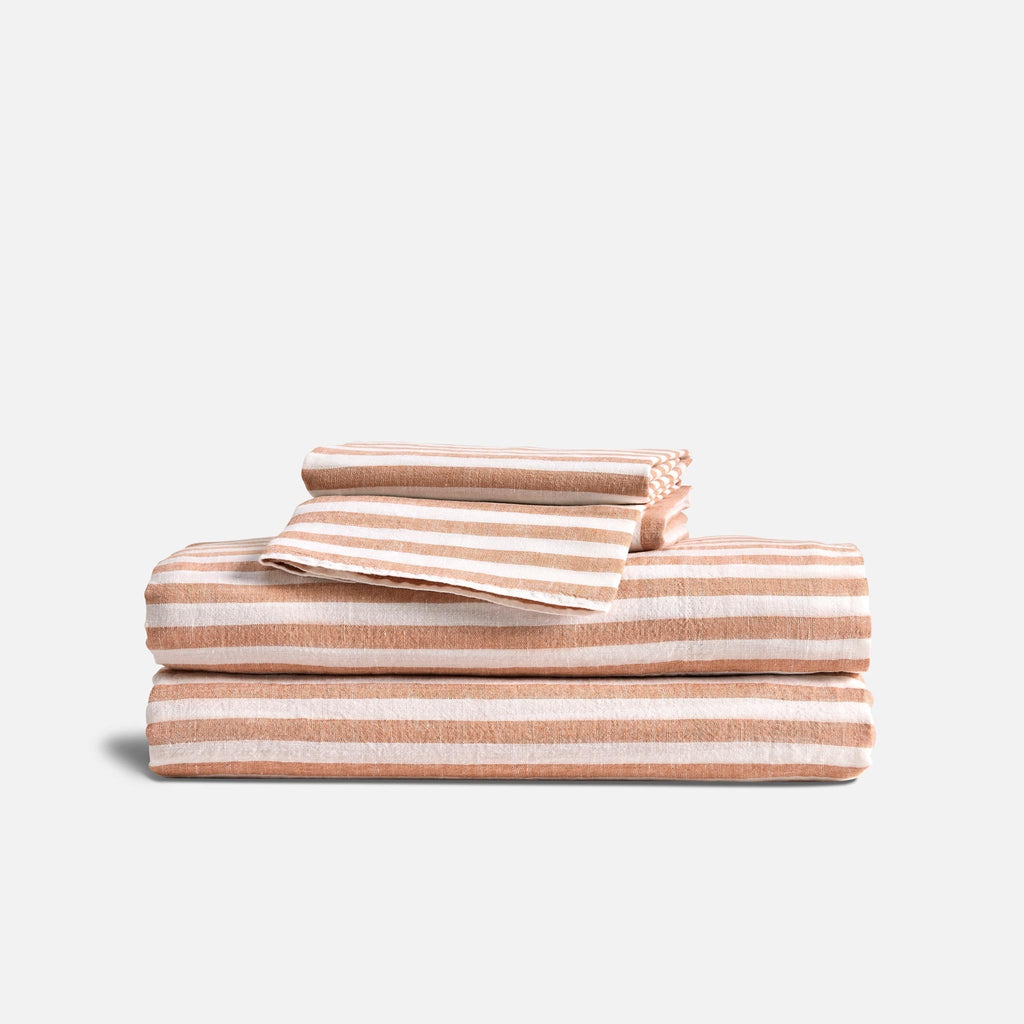 Washed European Linen Core Sheet Set Y4