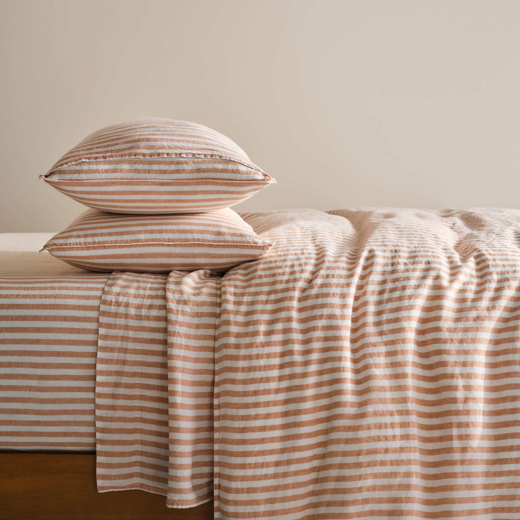 Washed European Linen Core Sheet Set E1