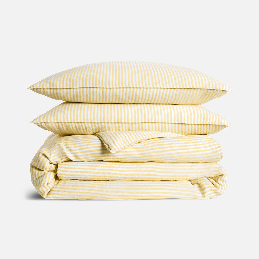 Washed European Linen Duvet Set P0