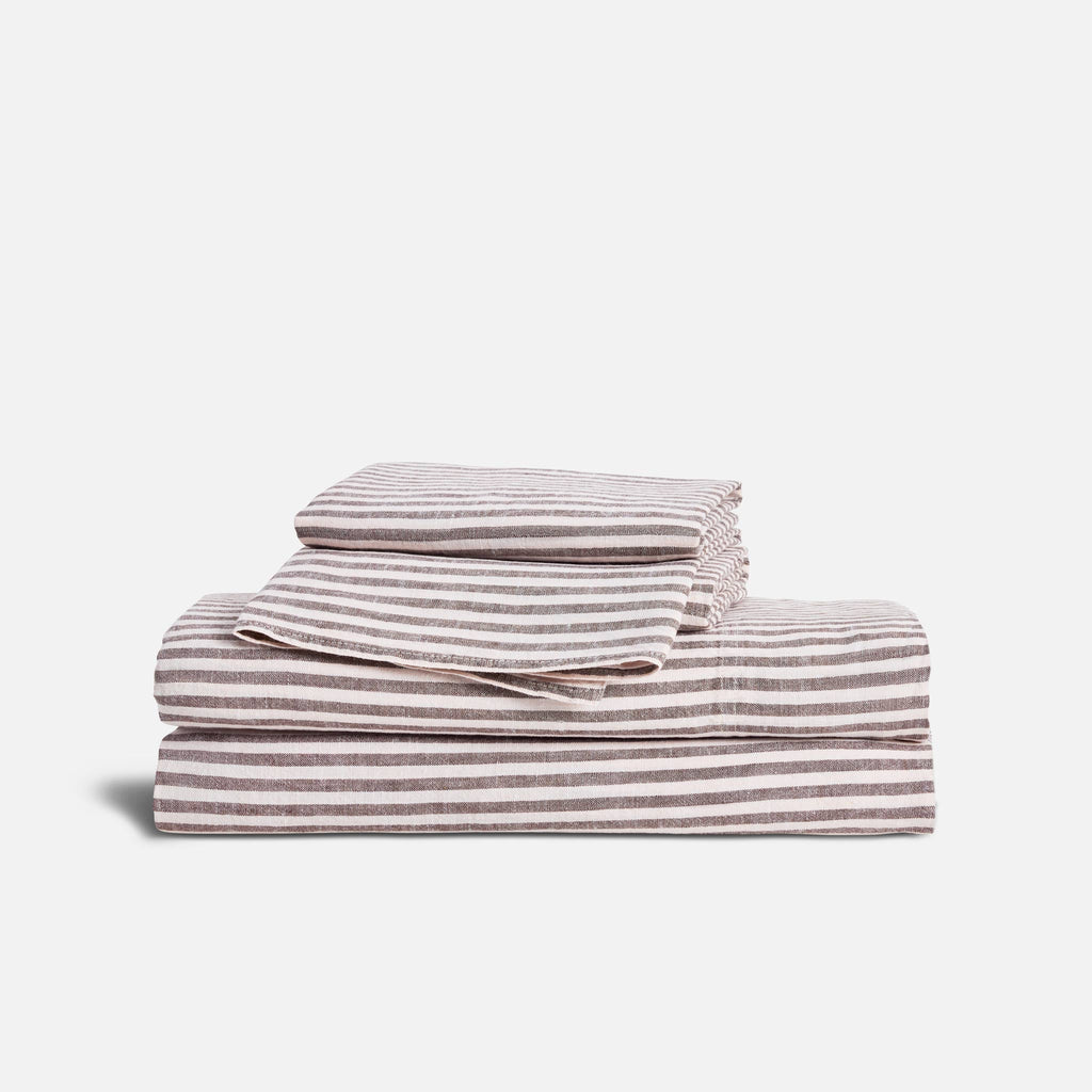 Washed European Linen Core Sheet Set E1