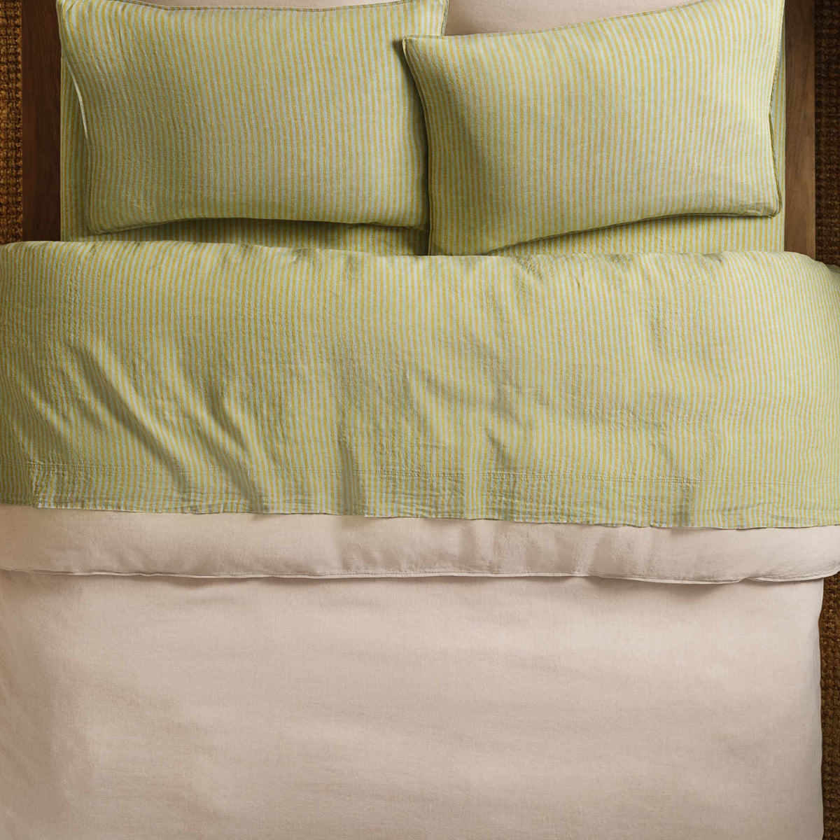 Washed European Linen Core Sheet Set E1