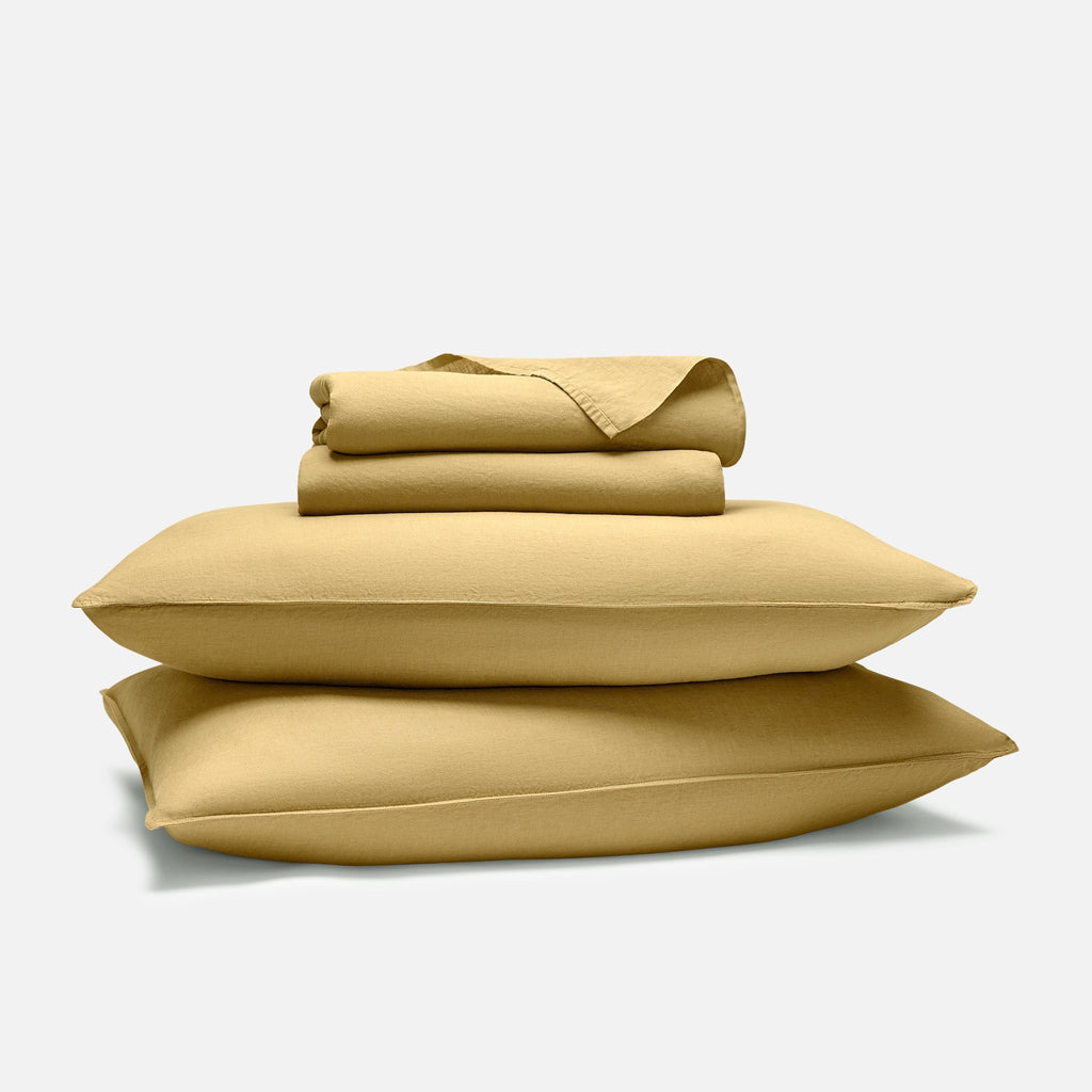Washed European Linen Core Sheet Set E1