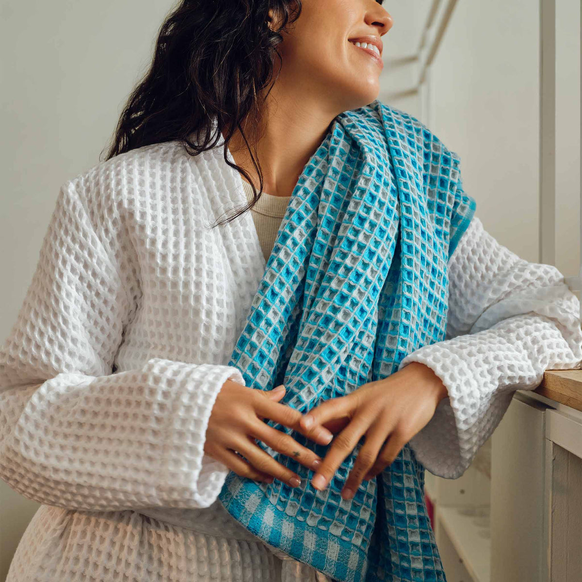 Dreamweave Waffle Bath Towels Set of 2 T4